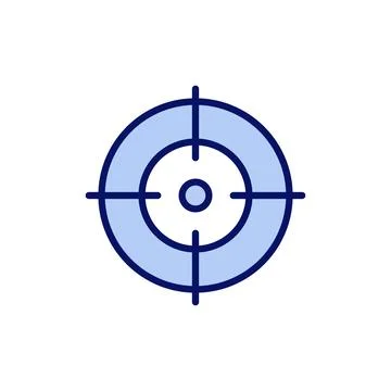 Target icon vector. goal icon vector. target marketing sign and symbol 库存插图