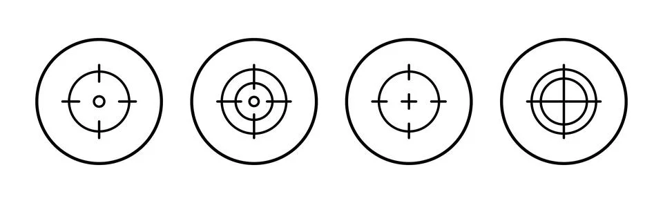 Target icon vector. goal icon vector. target marketing sign and symbol 库存插图