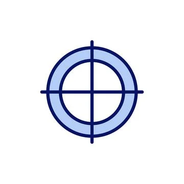 Target icon vector. goal icon vector. target marketing sign and symbol 库存插图