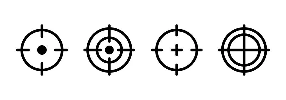 Target icon vector. goal icon vector. target marketing sign and symbol 库存插图