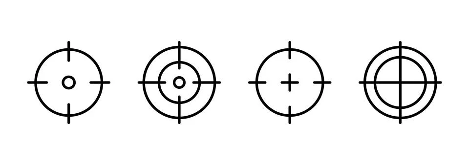Target icon vector. goal icon vector. target marketing sign and symbol 库存插图
