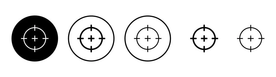 Target icon vector. goal icon vector. target marketing sign and symbol Illustrazione stock