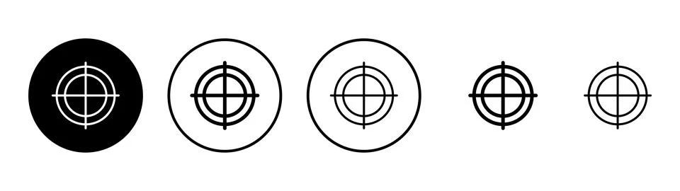 Target icon vector. goal icon vector. target marketing sign and symbol Ilustración de archivo