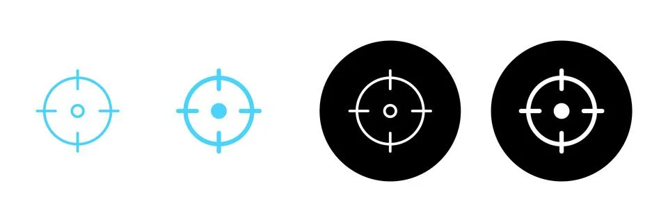 Target icon vector. goal icon vector. target marketing sign and symbol Stock Illustration