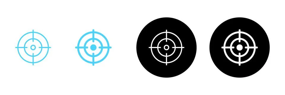 Target icon vector. goal icon vector. target marketing sign and symbol Stock Illustration
