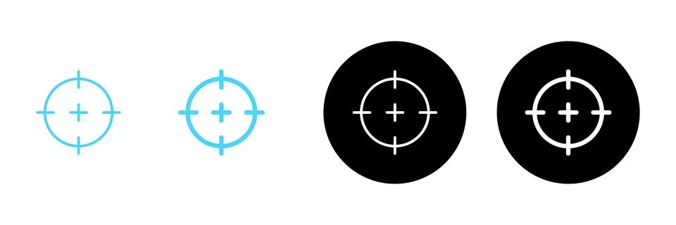 Target icon vector. goal icon vector. target marketing sign and symbol Stock Illustration