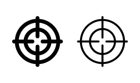 Target icon vector. goal icon. target marketing Illustrazione stock