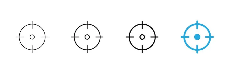 Target icon vector. goal icon vector. target marketing sign and symbol Stock Illustration