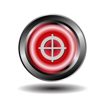 Target icon vector Illustrazione stock