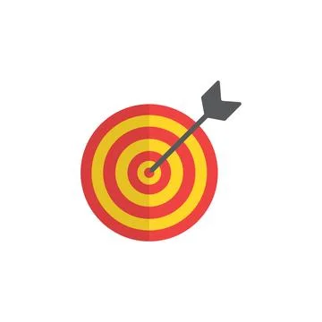 Target icon vector Stock Illustration