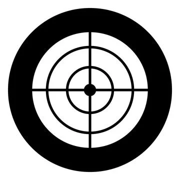 Target icon vector Stock Illustration