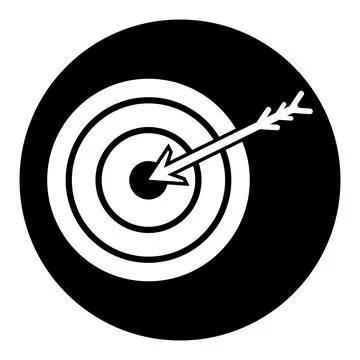 Target icon vector Stock Illustration