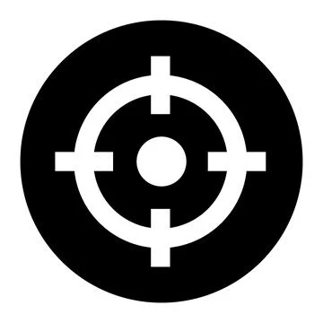 Target icon vector Stock Illustration