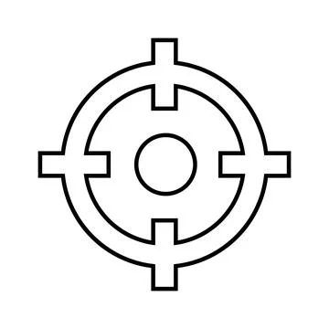 Target icon vector Stock Illustration