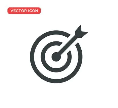Target Icon Vector Illustration Design Illustrazione stock