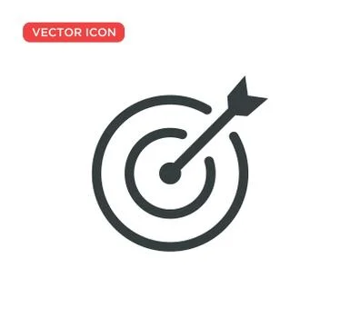 Target Icon Vector Illustration Design Stock Illustration