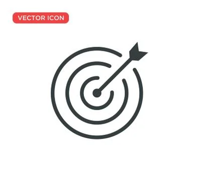 Target Icon Vector Illustration Design Stock Illustration
