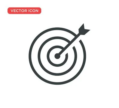 Target Icon Vector Illustration Design Stock Illustration