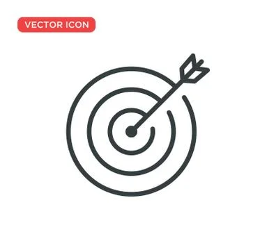 Target Icon Vector Illustration Design Stock Illustration