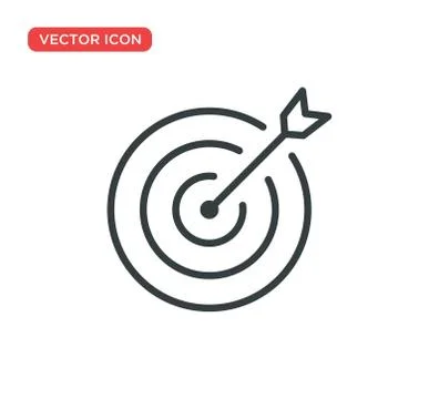 Target Icon Vector Illustration Design Stock Illustration