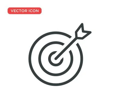 Target Icon Vector Illustration Design Illustrazione stock