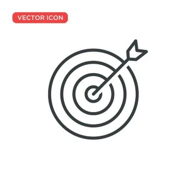 Target Icon Vector Illustration Design Stock Illustration