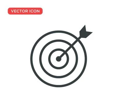 Target Icon Vector Illustration Design Stock Illustration