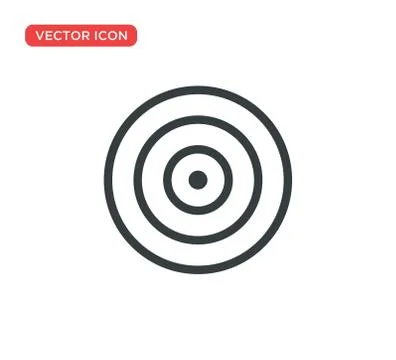 Target Icon Vector Illustration Design Illustrazione stock
