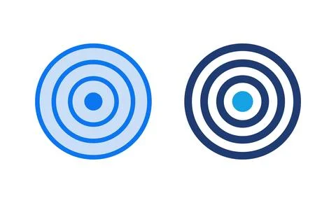 Target icon vector illustration. goal icon vector. target marketing sign an.. 库存插图
