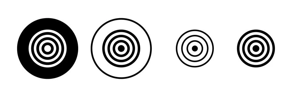 Target icon vector illustration. goal icon vector. target marketing sign an.. Stock Illustration