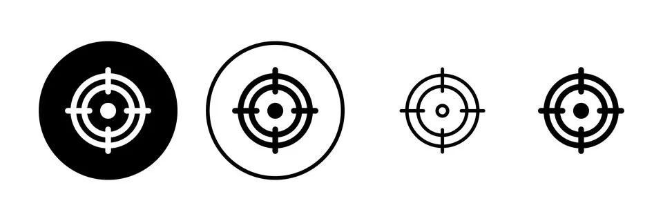 Target icon vector illustration. goal icon vector. target marketing sign an.. Stock Illustration