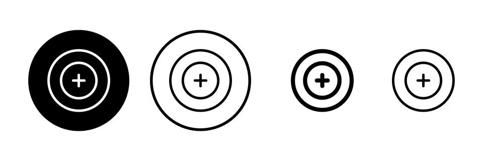 Target icon vector illustration. goal icon vector. target marketing sign an.. Stock Illustration