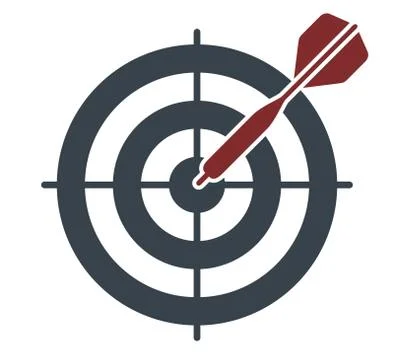 Target Icon, Vector Illustration Stock Illustration
