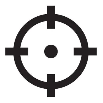 Target icon vector illustration Illustrazione stock