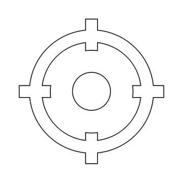 Target icon vector illustration 스톡 일러스트