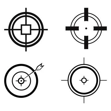 The target icon vector illustration Stock Illustration