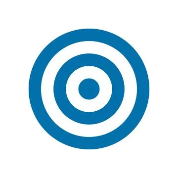 Target icon vector isolated on white background for your web and mobile app Illustrazione stock