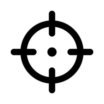 Target icon vector, sniper scope vector Stock Illustration