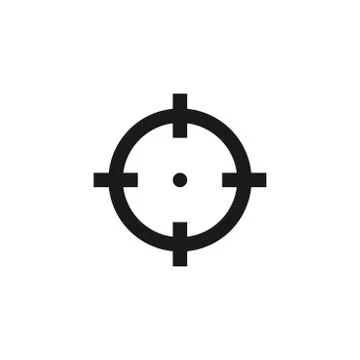 Target icon vector, sniper scope vector Stock Illustration