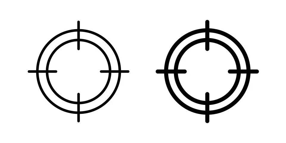 Target icon vector symbol graphics Illustrazione stock