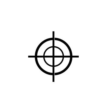 Target Icon vector. symbol for web site Computer and mobile vector. Stock Illustration