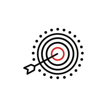 Target Icon vector. symbol for web site Computer and mobile vector. Stock Illustration