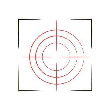 Target Icon on white background. Vector illustration in trendy flat style. EPS Stock Illustration