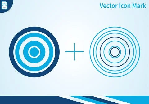 Target icons graphic design vector elements. Stock-Illustration