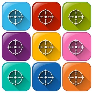 Target icons Stock Illustration