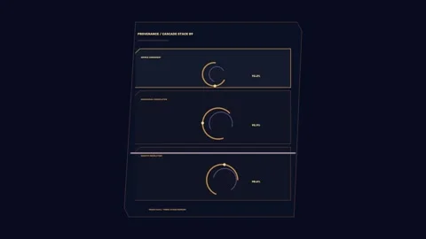 Target Identification Analytics HUD Seamless Loop Stock Footage 342290908