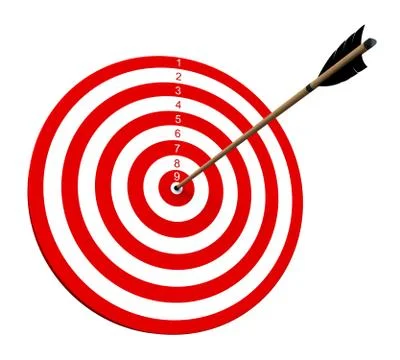 On target Stock Illustration