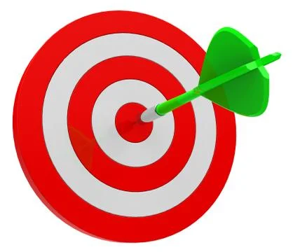 The target Stock Illustration