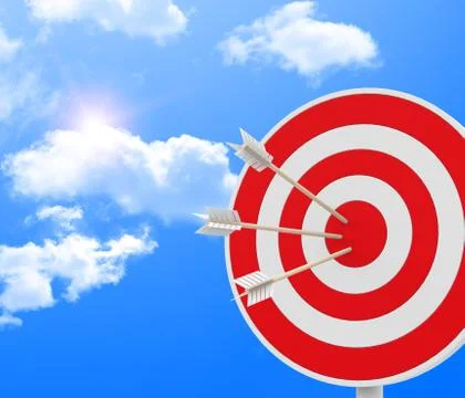 The target Stock Illustration