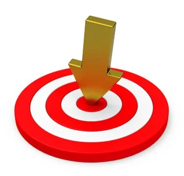 The target Stock Illustration